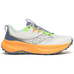 Saucony Xodus Ultra 4 Men's Trail Running Shoes, White/Tumeric