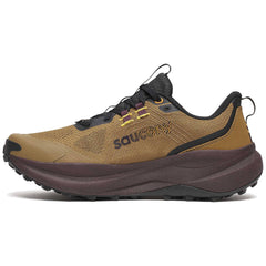 Saucony Xodus Ultra 4 Men's Trail Running Shoes, Kodiak/Wine