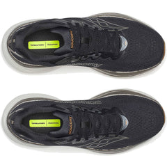 Saucony Ride 19 Men's Running Shoes, Black/Pewter