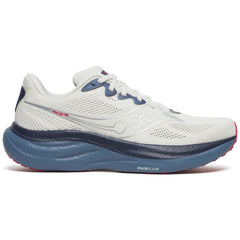 Saucony Ride 19 Men's Running Shoes, Ivory/Storm