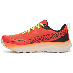 Saucony Peregrine 16 Men's Trail Running Shoes, Fire/Black