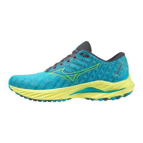 Mizuno Wave Inspire 19 Men's Running Shoes, JBlue/Bolt2Neon/Luminous