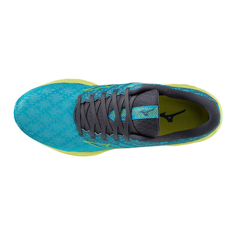 Mizuno Wave Inspire 19 Men's Running Shoes, JBlue/Bolt2Neon/Luminous