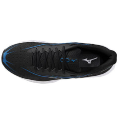 Mizuno Wave Skyrise 6 Men's Running Shoes, Black/White/Blue Pace