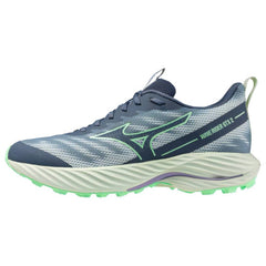 Mizuno Wave Rider GTX 2 Women's Running Shoes, Citadel/Vintage Indigo/Hint of Mint