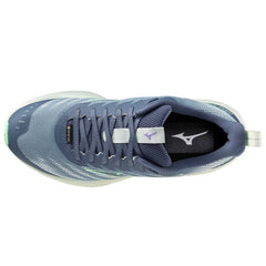 Mizuno Wave Rider GTX 2 Women's Running Shoes, Citadel/Vintage Indigo/Hint of Mint