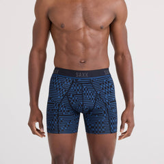 Saxx Kinetic Light-Compression Mesh Boxer Briefs, Maze Camo/Navy Dawn