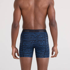 Saxx Kinetic Light-Compression Mesh Boxer Briefs, Maze Camo/Navy Dawn