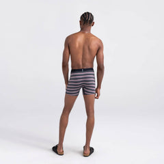 Saxx DropTemp Cooling Mesh Boxer Briefs, College Stripe/Grey