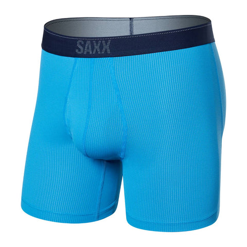 Saxx Quest Quick Dry Mesh Boxer Briefs, Tropical Blue