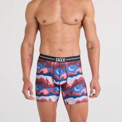 Saxx Volt Breathable Mesh Boxer Briefs, Canyon Daze/Red Clay