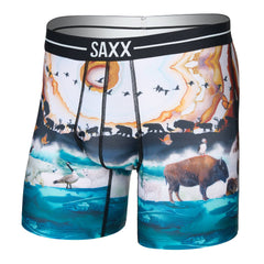 Saxx Volt Breathable Mesh Boxer Briefs, Great Migration/Multi