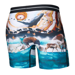 Saxx Volt Breathable Mesh Boxer Briefs, Great Migration/Multi