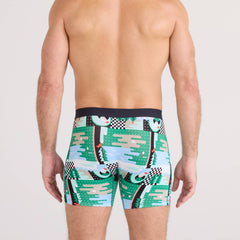 Saxx Vibe Xtra Soft Comfort 2-Pack Boxer Briefs, Geo Golf/Black