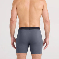Saxx Essential Cotton 3-Pack Boxer Briefs, Black/Turbulence/Maritime