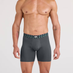 Saxx Multi-Sport Mesh 3-Pack Boxer Briefs, Red/Mint/Blue Jagged WB