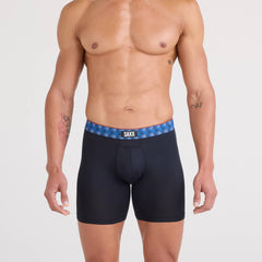 Saxx Multi-Sport Mesh 3-Pack Boxer Briefs, Red/Mint/Blue Jagged WB