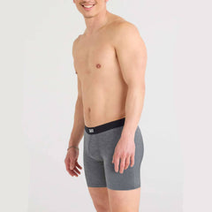 Saxx Vibe Xtra 3-Pack Boxer Briefs, Black/Grey Heather/Navy