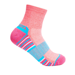 Thorlo Experia Green Ankle Length Running Socks, Pink