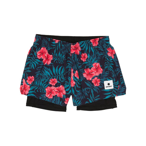 Saysky WMNS Flower 2 in 1 Pace Shorts 3 ", Flowers