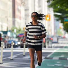 Ciele WNSBTShirt - Stripe - Blackbars