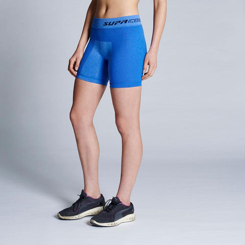 Supacore Women's Training Shorts - Blue Marle