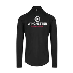 Winchester Running Club Technical 1/4 Zip, Black
