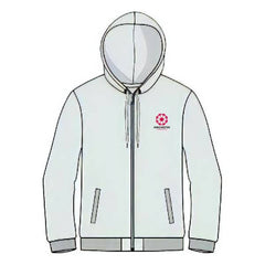 Winchester Running Club Unisex Full Zip Hoodie, Grey