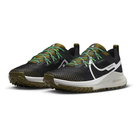 Nike Pegasus Trail 4 Men's Trail Running Shoes, Black/Olive Flak/Spring Green/White