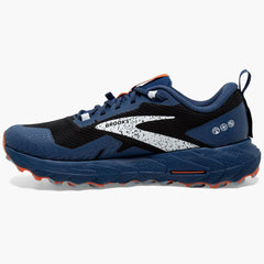 Brooks Cascadia 17 GTX Men's Trail Running Shoes, Black/Blue/Firecracker