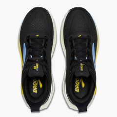 Brooks Glycerin GTS 23 Men's Running Shoes, Black/Cyber Yellow/Nightlife
