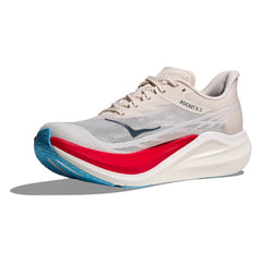 Hoka Rocket X 3 Running Shoes, Alabaster/Frost