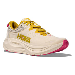 Hoka Gaviota 6 Women's Running Shoes, Birch/Yellow Gold