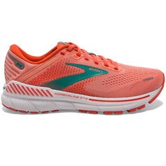 Brooks Adrenaline GTS 22 Women's Running Shoes, Coral/Latigo Bay/White