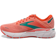 Brooks Adrenaline GTS 22 Women's Running Shoes, Coral/Latigo Bay/White