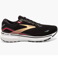 Brooks Ghost 15 Women's Running Shoes, Black/Orange/Raspberry