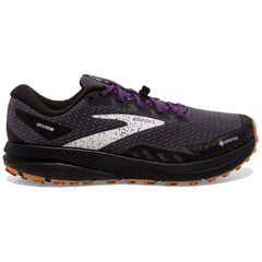 Brooks Divide 4 GTX Women's Trail Running Shoes, Black/Blackened Pearl/Purple