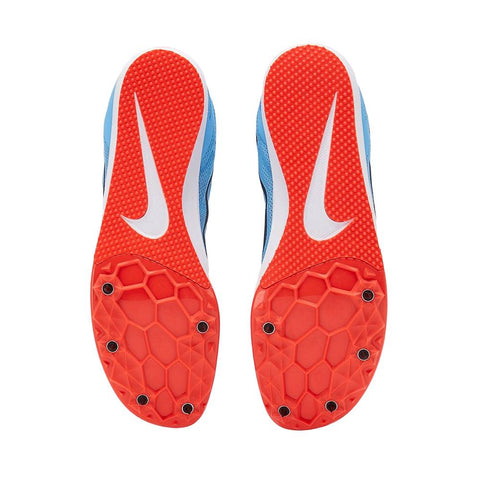 Nike Zoom Rival D 10 Track & Field Distance Spikes, Football Blue/Blue Fox - 10.5 UK