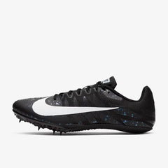 Nike Zoom Rival S 9 Track & Field Sprinting Spikes, Black/White/Indigo Fog - M 3.5 / W 3 UK