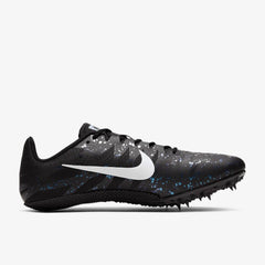 Nike Zoom Rival S 9 Track & Field Sprinting Spikes, Black/White/Indigo Fog - M 3.5 / W 3 UK