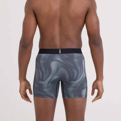 Saxx Smooth Flex Light Compression Boxer Briefs, Smoke Camo/Deep Navy