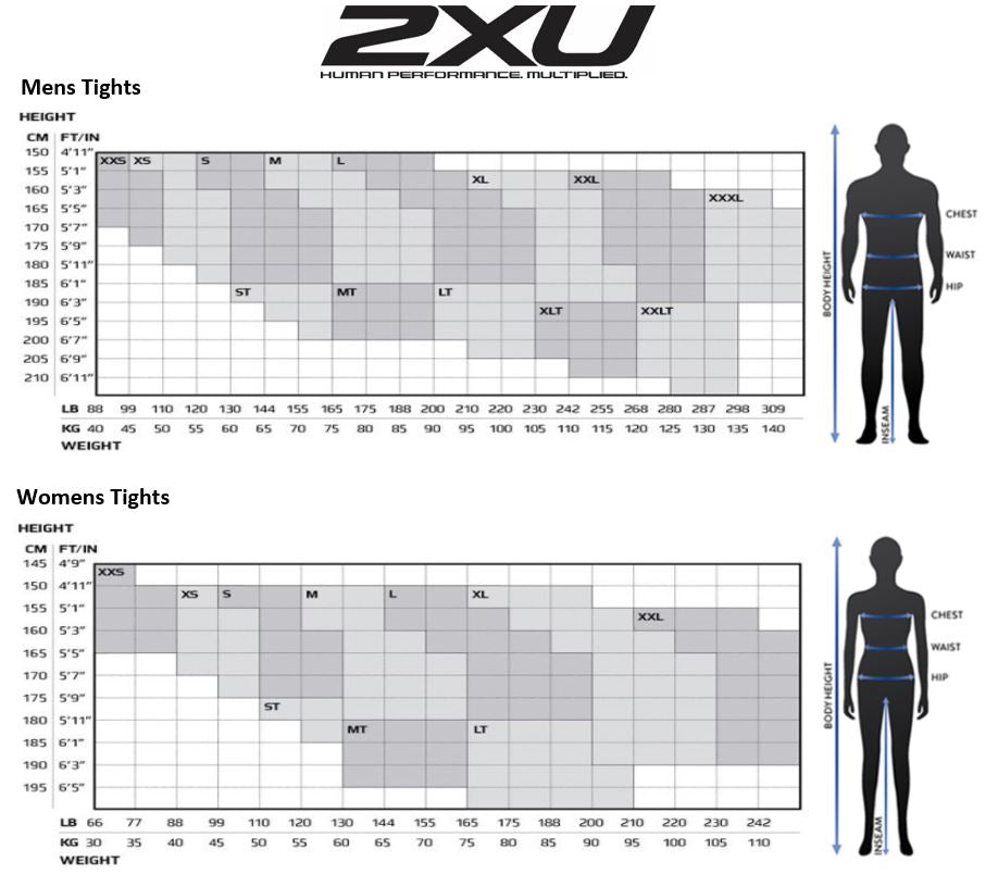 2XU Compression Men's Bib Tights, Grey – Alton Sports