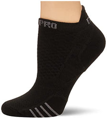 Thorlo Prolite Ultra-Light Cushion No-Show Socks, Black/Black