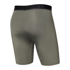 Saxx Kinetic Light-Compression Mesh Long Boxer Briefs, Cargo Grey