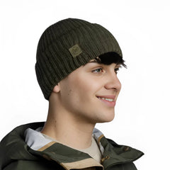 Buff Knitted Beanie, Rutger Silversage