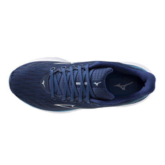 Mizuno Wave Rider 28 Men's Running Shoes, Estate Blue/White/River Blue