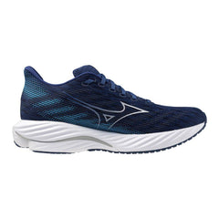 Mizuno Wave Rider 28 Men's Running Shoes, Estate Blue/White/River Blue