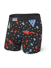 Saxx Vibe Super Soft Boxer Briefs, Black Beer Champs