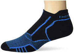 Thorlo PROLITE Ultra-Light Cushion No Show Socks, Blue Aster/Black