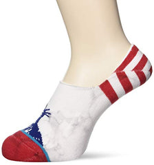 Stance Liberties Low Socks, White/Red